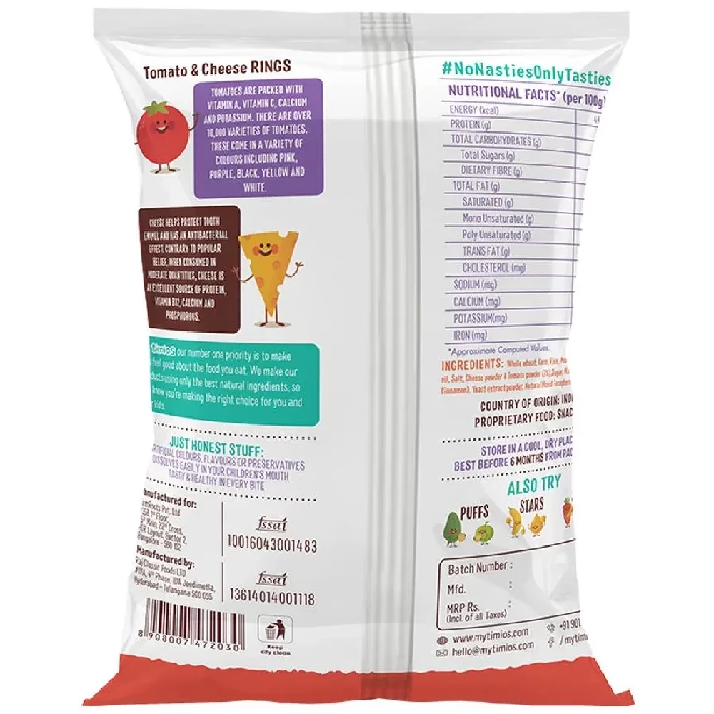 Timios Rings - Tomato & Cheese, 30 g-2.webp